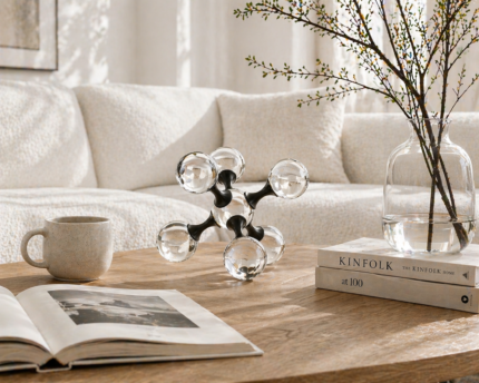 Modern Orbital Sculpture Black UAE | Luxury Modern Decor for 2026