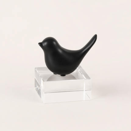 Black Bird Decorative Sculpture UAE | Modern Minimal Accent