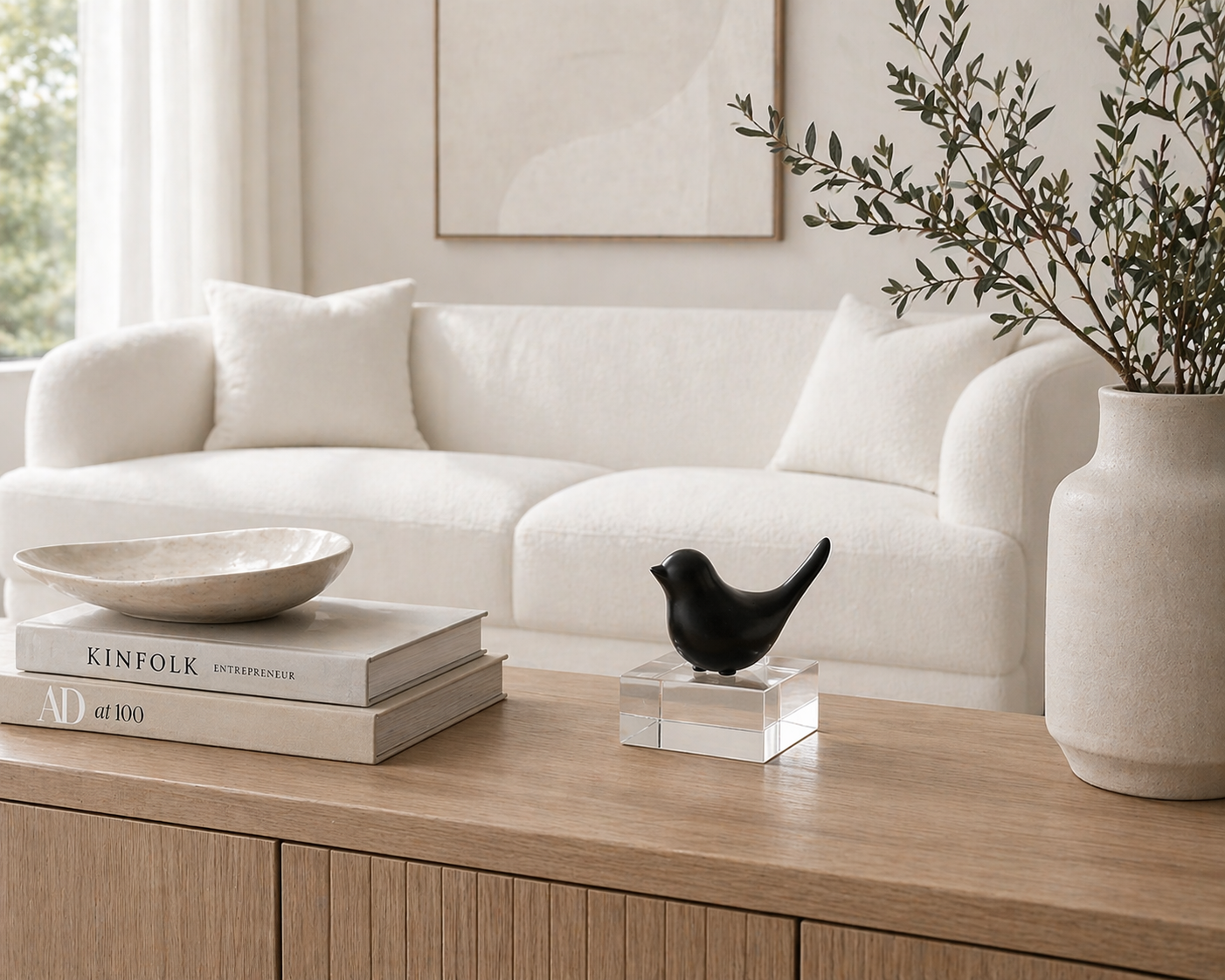 Black Bird Decorative Sculpture UAE | Modern Minimal Accent