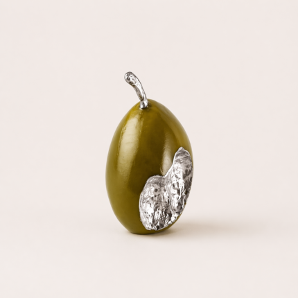 Bitten Pear Decorative Sculpture UAE | Modern Fruit Accent