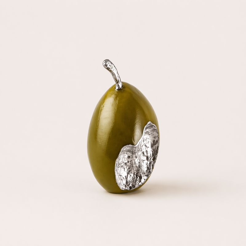 Bitten Pear Decorative Sculpture UAE | Modern Fruit Accent