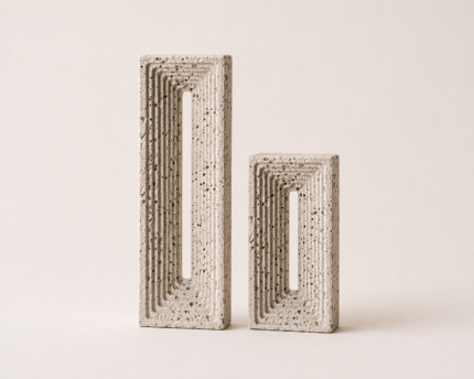 White Stone Portal Sculpture Small UAE | Luxury Decor