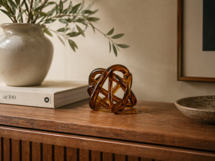 Crystal Knot Sculpture Amber UAE