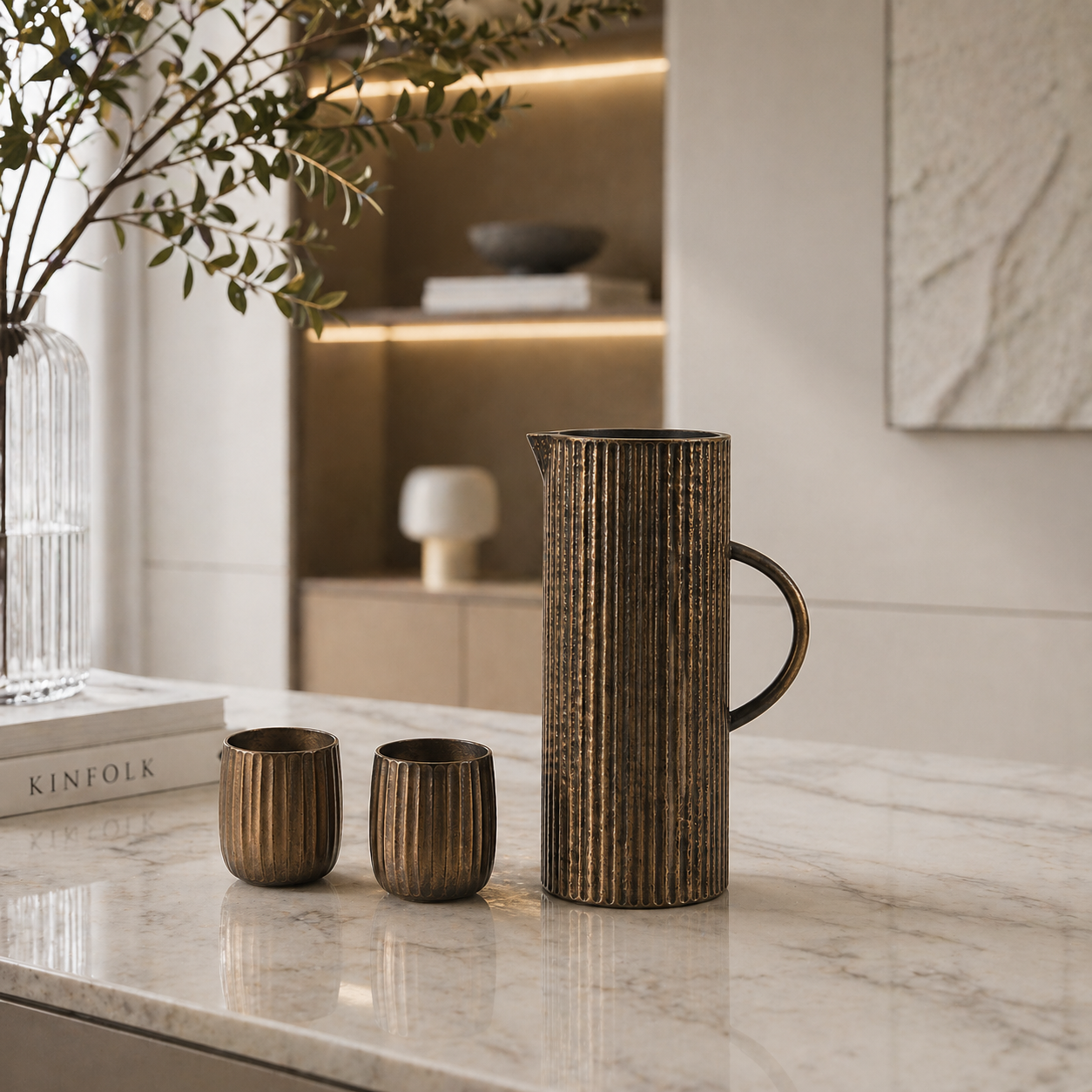 Decorative Pitcher and Cups Set UAE | Luxury Tableware Decor