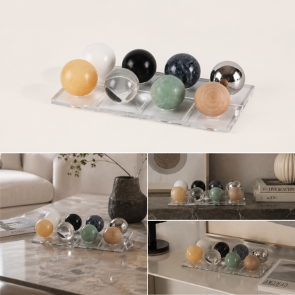 Decorative Sphere Set Sculpture UAE | Luxury Modern Decor