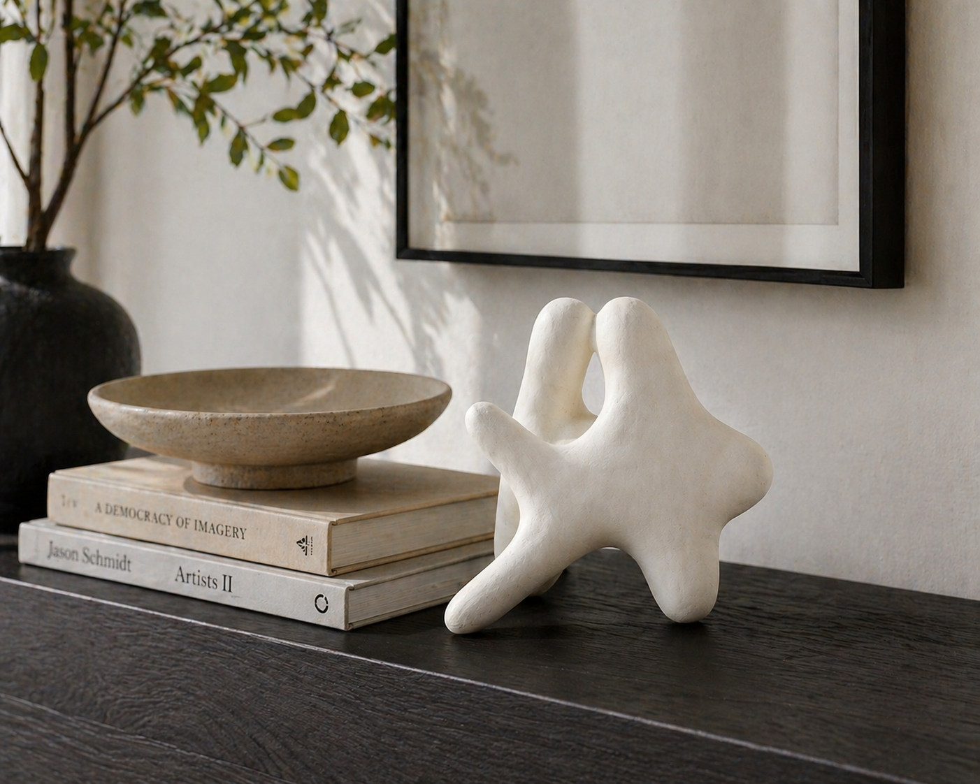 White Abstract Sculpture UAE | Minimal Modern Decor