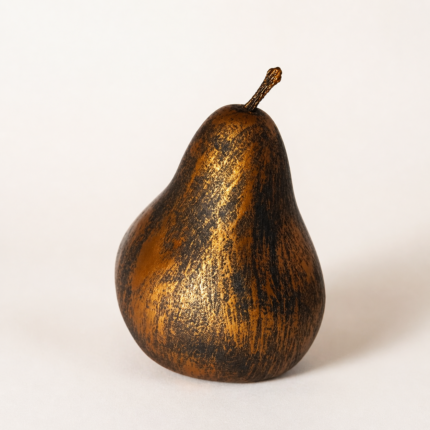 Vintage Gold Decorative Pear Sculpture UAE | Antique Style Accent