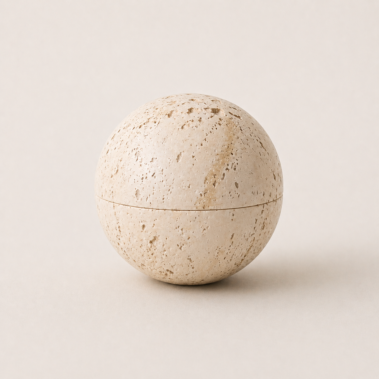 Travertine Decorative Sphere UAE | Luxury Stone Orb Decor