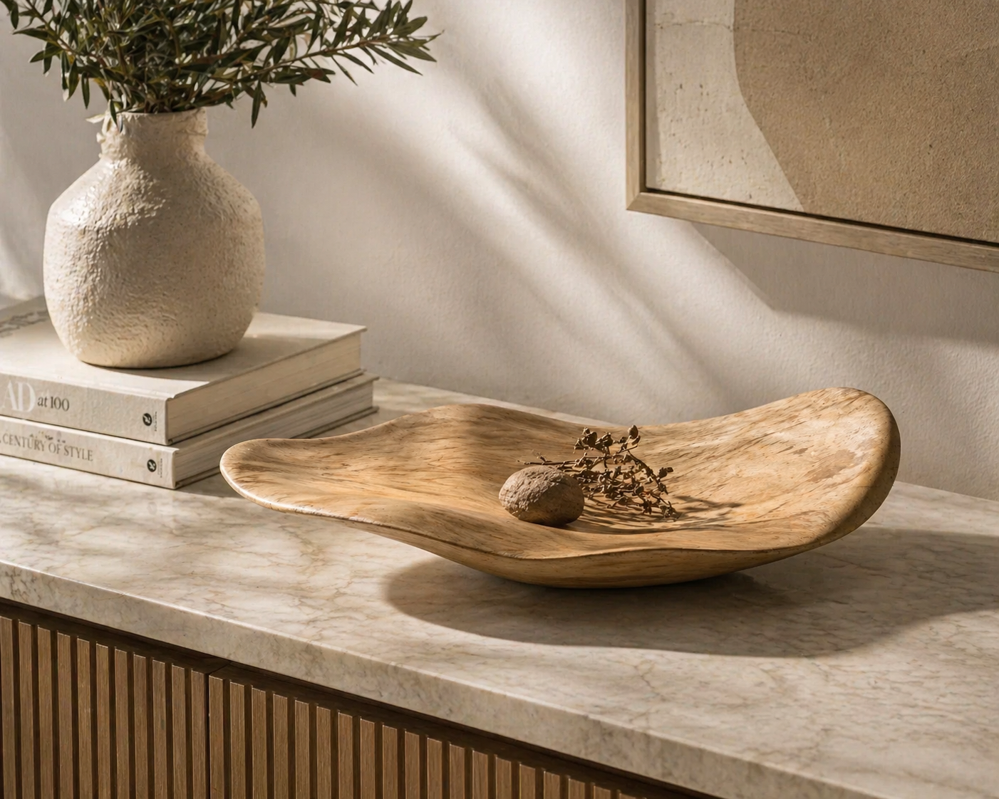 Bohemian Leaf Tray – Nature Inspired Decorative Tray UAE