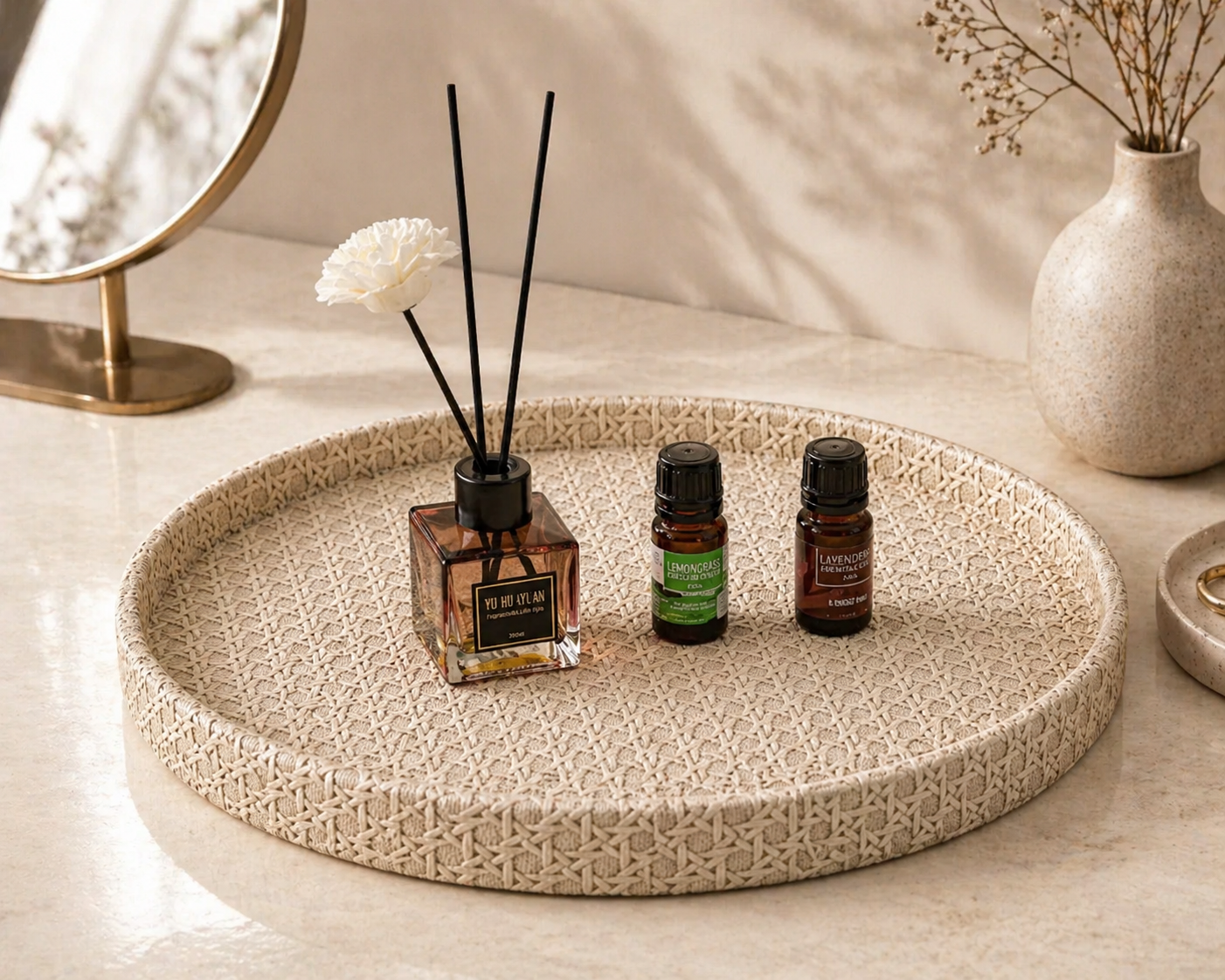 Minimalist Decorative Tray  Round taxeurd – Modern Tray