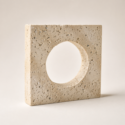 Textured Stone Abstract Sculpture UAE | Modern Natural Decor