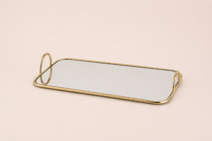 Gold Mirrored Display Tray – Luxury Glam Decor UAE