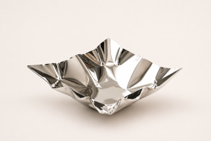Stainless Steel Abstract Tray – Modern Sculptural Decor UAE
