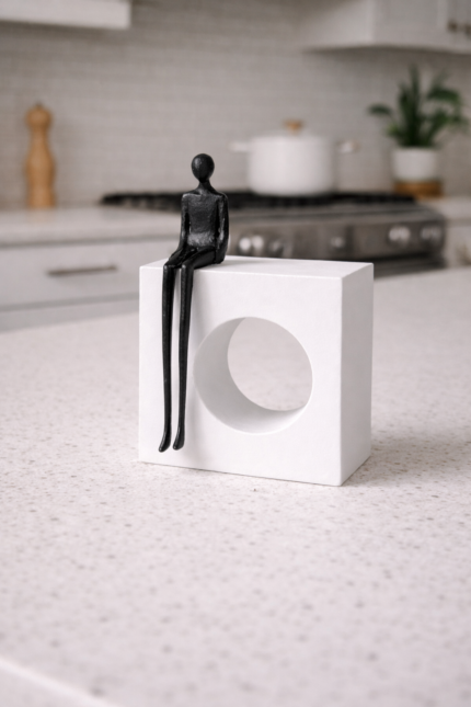 Monochrome Muse – Abstract Figure Decor