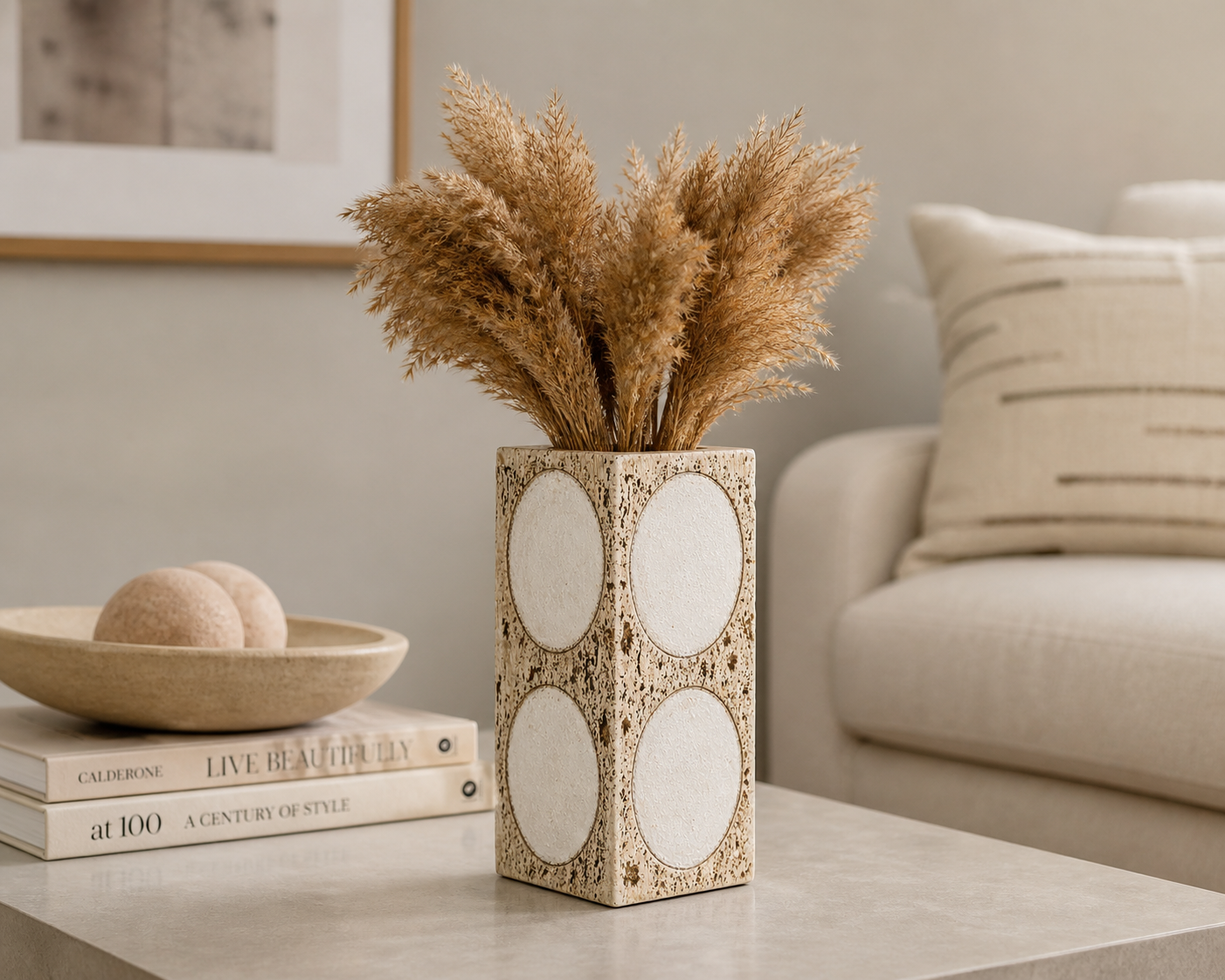 Sculptural Orbital Decorative Vase UAE | Modern Curved Design
