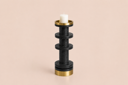 Cascade Noir Candle Holder Small UAE