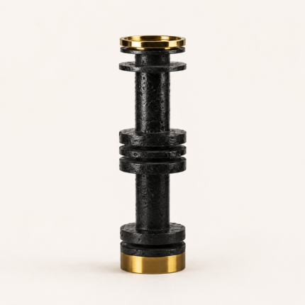 Cascade Noir Candle Holder Large – Sculptural Modern Decor UAE