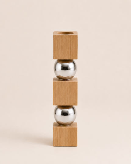 Orbit Stack Candle Holder Large – Modern Sculptural Decor UAE