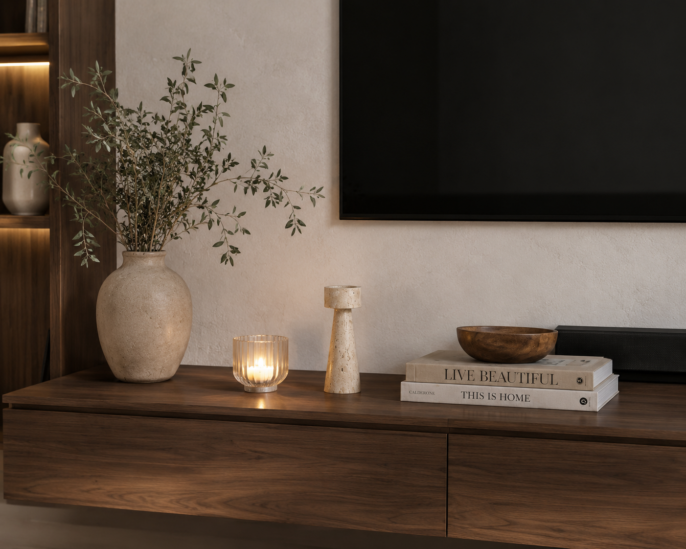 Geo Shine Large Candle Holder – Modern Geometric Decor UAE