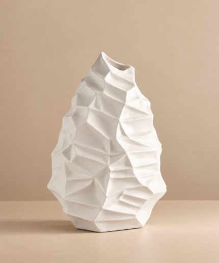 white decorative vase