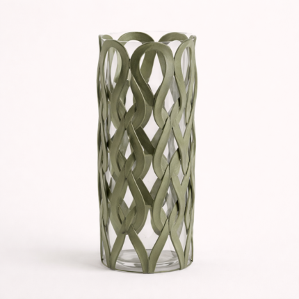 Green Decorative Flow Vase UAE | Modern Sculptural Decor