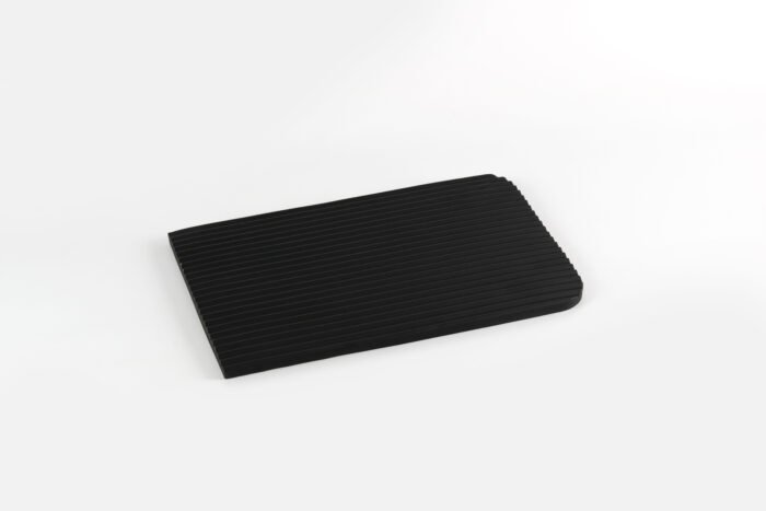 Obsidian Lines – Minimalist Black Texture Tray - Image 6