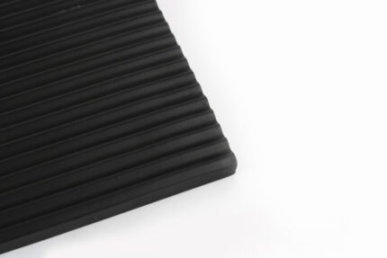 Obsidian Lines Black Tray – Modern Artistic Decor UAE