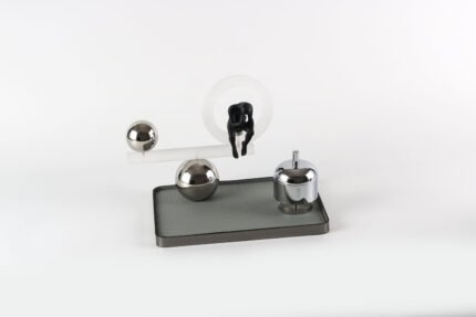 Graphite Grid Minimalist Tray