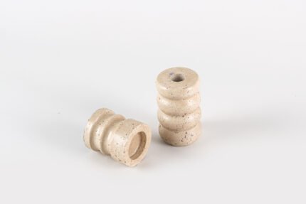 Stacked Stone Balance – Cream Candle Holder
