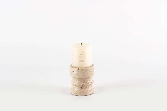 Stacked Stone Balance – Cream Candle Holder - Image 4