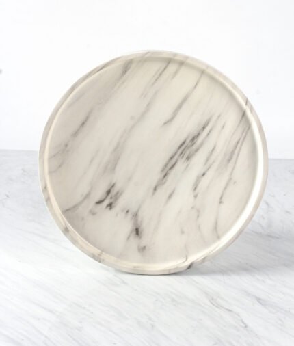 Marble and gold centerpiece tray with fruit, Modern Elegance tray.