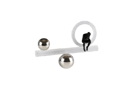 Equilibrium Line – Modern Metallic Balance Decor