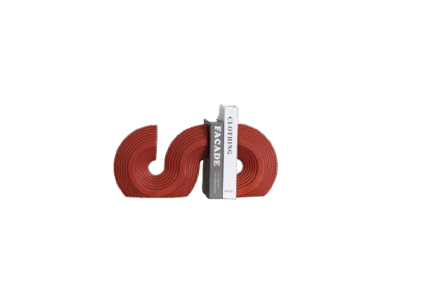 Red Ripple Bookends