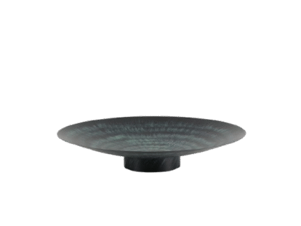 Antique Bronze Display Tray with Pedestal – Vintage Rustic Look
