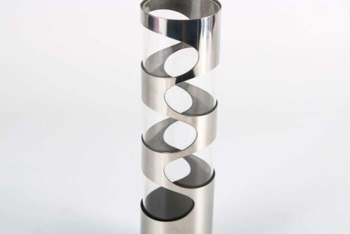 Sharp Curves – Modern Sculptural Metal Vase - Image 4