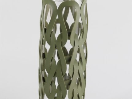Verdant Flow – Green Decorative Vase