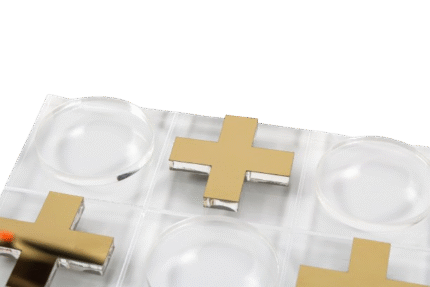Acrylic Gold XO Game – Luxury Decorative Tic Tac Toe UAE