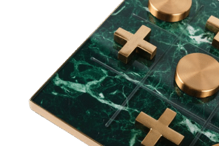 XO Board Game – Green Marble Edition