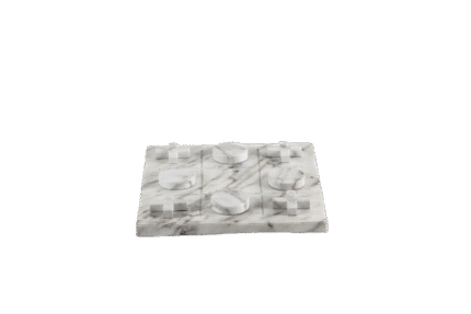 White Marble XO Game – Luxury Decorative Tic Tac Toe UAE