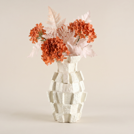 Mosaic Edge Decorative Vase UAE | Modern Textured Decor