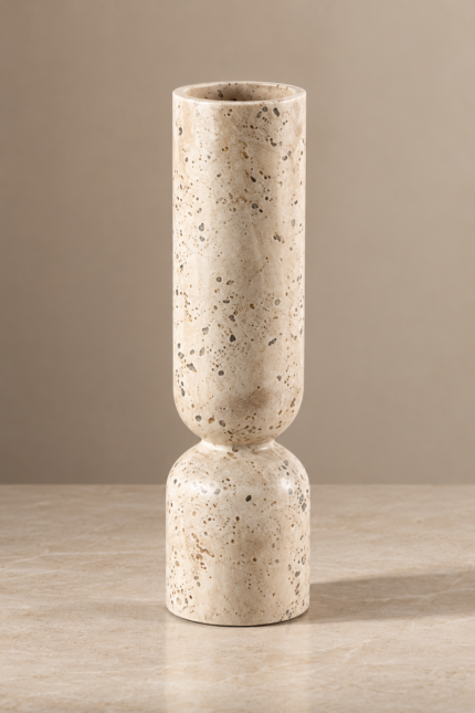 Sculpted Horizon Candle Holder Large – Modern Organic Decor UAE