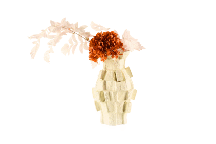 Mosaic Edge Decorative Vase UAE | Modern Textured Decor