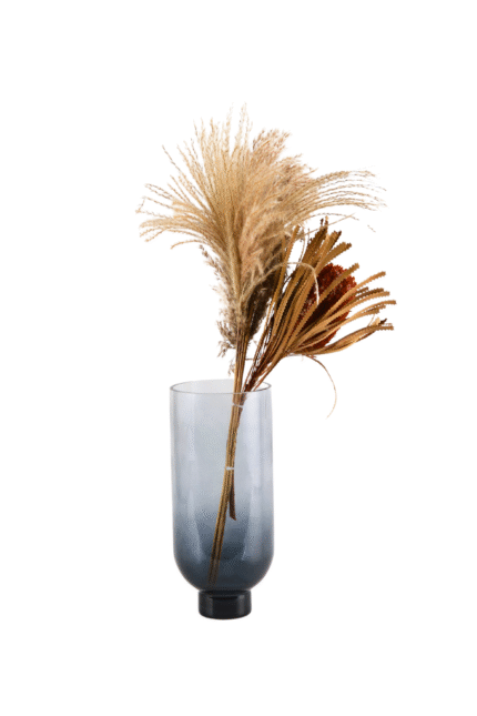 Smoky Calm – Modern Simplicity Glass Vase