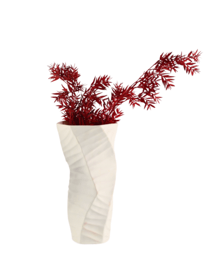 white twist vase UAE product view for minimalist home decor