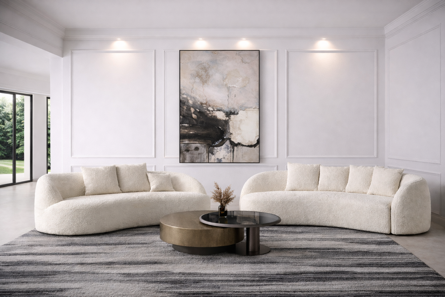 Ashen Reverie – Textured Abstract Painting