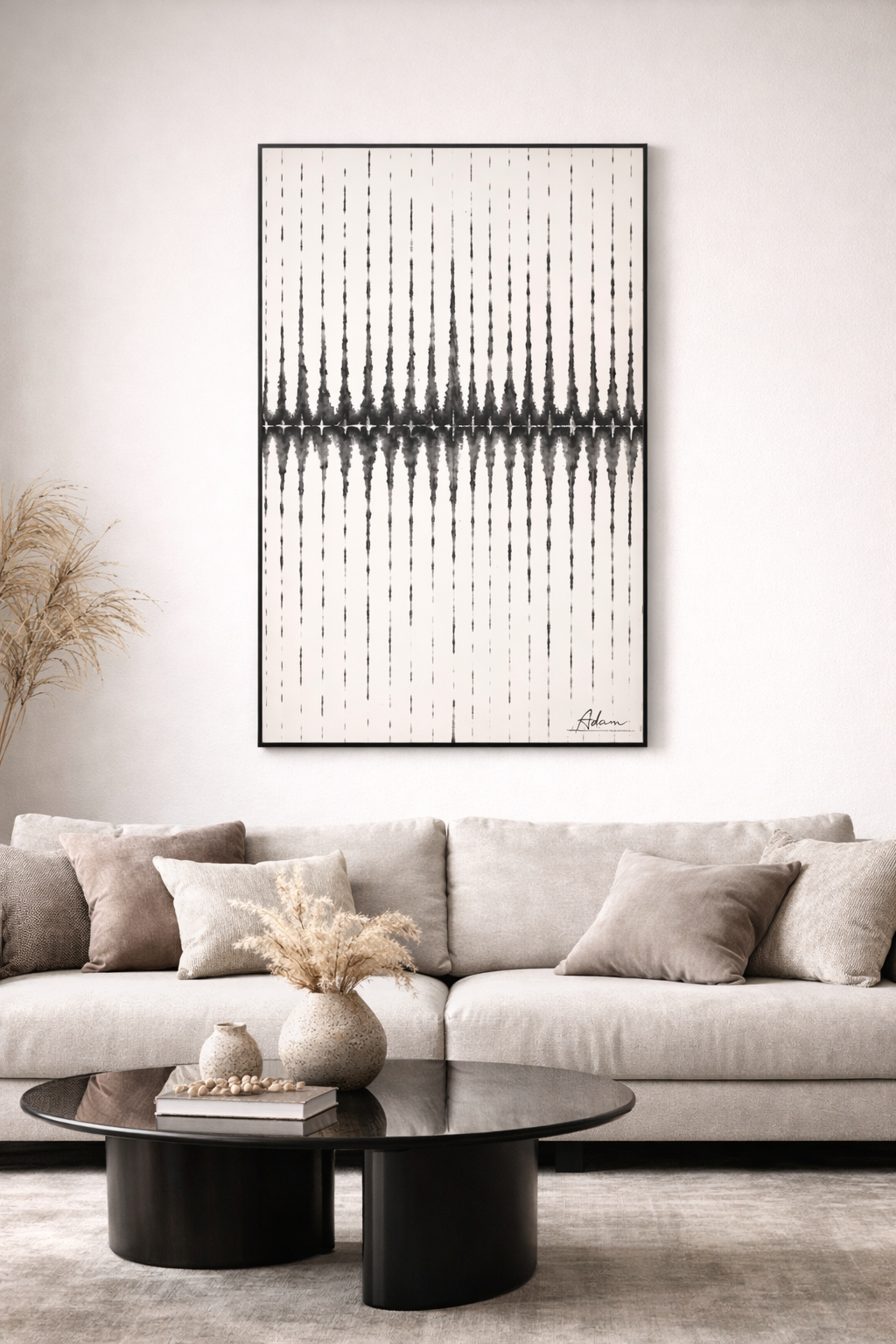 Echo Veil – Hand-Painted Abstract Wall Art