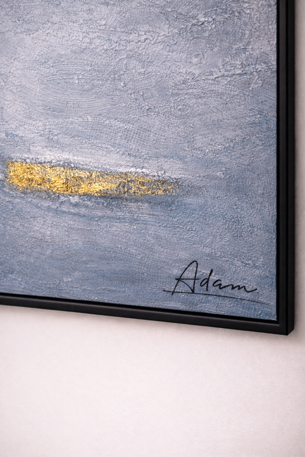 Golden Faultlines – Hand-Painted Abstract Textured Canvas