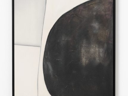 Obsidian Eclipse – Hand-Painted Abstract Wall Art