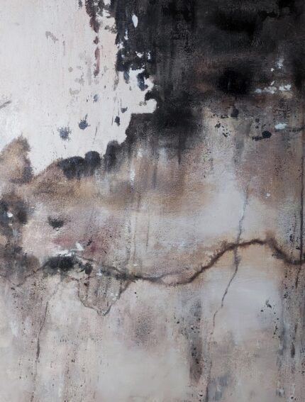 Earthen Fade – Textured Abstract Painting