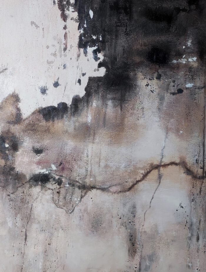 Earthen Fade – Textured Abstract Painting - Image 2